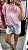 Blusa Louise em Crepe de Seda Rosa e Branca | Manga Princesa - Petit Rosè - Imagem 10
