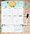 Planner Semanal Magnético + Caneta Escreve e Apaga - Lhama - Imagem 1