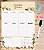 Planner Semanal Magnético + Caneta Escreve e Apaga - Floral Bege - Imagem 1