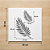 STENCIL FOLHA TROPICAL DUAS FOLHAS - Imagem 2