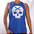 Regata fem Cracked Skull - Azul - Imagem 1