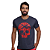 Camiseta Mas. Caveira - Marinho / Vermelho - Imagem 1