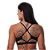 Top Fem  c/ recorte costa e Alças - Preto/Dourado - Imagem 2
