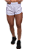 Short fem. Tactel Imper c/ Short Interno -Branco - Imagem 2