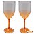 Taça de vinho 330ml degradê laranja - Imagem 2
