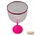 Taça gin base rosa com borda rosa - Imagem 1