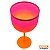 Taça gin summer laranja rosa borda rosa - Imagem 2