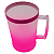 Caneca chopp fosca rosa com borda rosa - Imagem 2