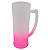 Caneca degrau acrílico fosco rosa 400ml - Imagem 1