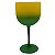 Taça gin verde amarelo Brasil - Imagem 1
