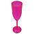 Taça champanhe acrílica rosa com glitter - Imagem 2