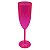 Taça champanhe acrílica rosa com glitter - Imagem 1
