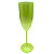 Taça champanhe acrílica verde com glitter - Imagem 1