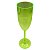 Taça champanhe acrílica verde com glitter - Imagem 2