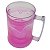 Caneca gel cor rosa congelante acrílico (P/ Transfer) - Imagem 3