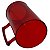 Caneca Acrílica 450ml vermelho transparente - Imagem 2