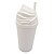 Copo twister chantilly branco com tampa branca 300ml - Imagem 1