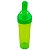 Garrafa lisa verde translucida 450ml - Imagem 2