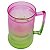 Caneca gel cor rosa /verde translucido congelante acrílico (P/ Transfer) - Imagem 2