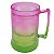 Caneca gel cor rosa /verde translucido congelante acrílico (P/ Transfer) - Imagem 1