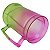 Caneca gel cor rosa /verde translucido congelante acrílico (P/ Transfer) - Imagem 4