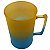 Caneca chopp azul tiffany /amarelo 450 ml - Imagem 2