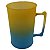 Caneca chopp azul tiffany /amarelo 450 ml - Imagem 1