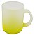 Caneca de Vidro Fosco Degradê Amarelo Limão 325ml (P/ Sublimação) - Imagem 1