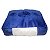 Almofada de Pelúcia 40x45 Azul Bic Porta Balde de Pipoca e Copo para Sublimação - Imagem 2