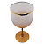 Taça gin fosca dourado escuro com borda ouro - Imagem 1