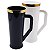 Caneca Long Drink Com Borda Dourada 400ml - Imagem 1