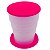Copo Plástico Retrátil Rosa 120ml - Imagem 1