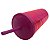 Copo twister translucido rosa com glitter 500ml - Imagem 3