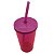 Copo twister translucido rosa neon 500ml - Imagem 2