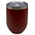 Copo térmico oval fosco- Vermelho - Imagem 1