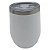 Copo térmico oval fosco- Branco - Imagem 1