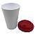 Copo Café Branco com Tampa Vermelho - Imagem 4