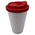 Copo Café Branco com Tampa Vermelho - Imagem 1