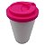 Copo Café Branco com Tampa Pink - Imagem 2
