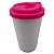 Copo Café Branco com Tampa Pink - Imagem 1