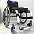 Cadeira de Rodas Monobloco Sigma Smart Preto Fosco c/ Azul - Imagem 1