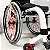 Cadeira de Rodas Monobloco Sigma Smart Branco c/ Vermelho Promoção - Imagem 2