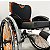 Cadeira de Rodas Monobloco Sigma Smart Branco c/ Laranja - Imagem 3