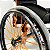 Cadeira de Rodas Monobloco Sigma Smart Branco c/ Laranja - Imagem 4