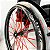 Cadeira de Rodas Monobloco Sigma Smart Preto Fosco c/ Vermelho - Imagem 5