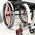 Cadeira de Rodas Monobloco Sigma Smart Preto Brilhante c/ Vermelho - Imagem 3