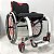 Cadeira de Rodas Monobloco Sigma Smart Preto Brilhante c/ Vermelho - Imagem 1