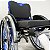 Cadeira de Rodas Monobloco Sigma Smart Preto Brilhante c/ Azul - Imagem 2