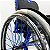 Cadeira de Rodas Monobloco Sigma Smart Preto Brilhante c/ Azul - Imagem 4