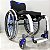 Cadeira de Rodas Monobloco Sigma Smart Preto Brilhante c/ Azul - Imagem 1